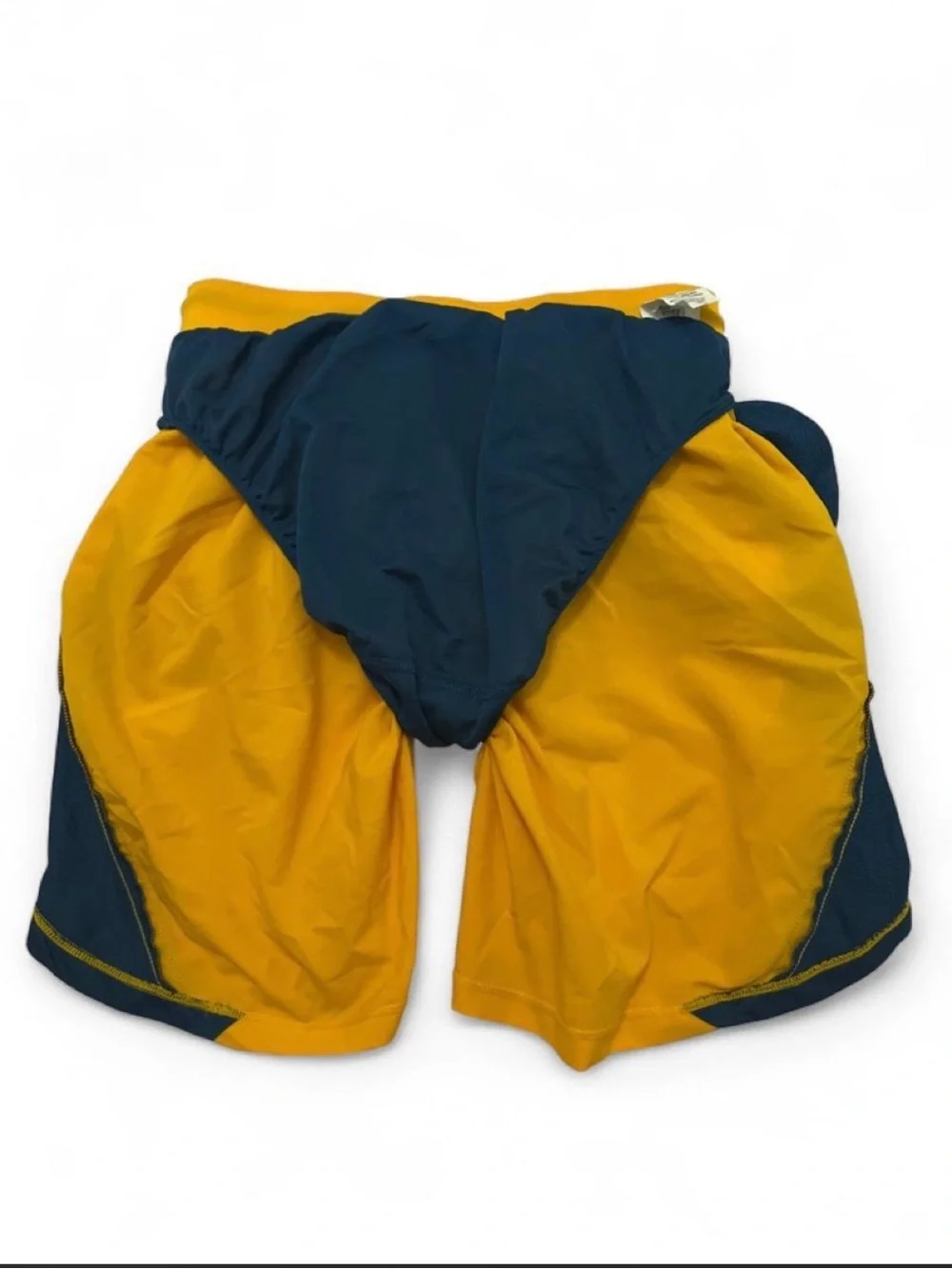 Under Armour Men’s Gold Athletic Shorts with Black Panels